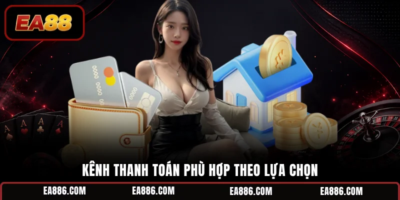 Kênh thanh toán phù hợp theo lựa chọn