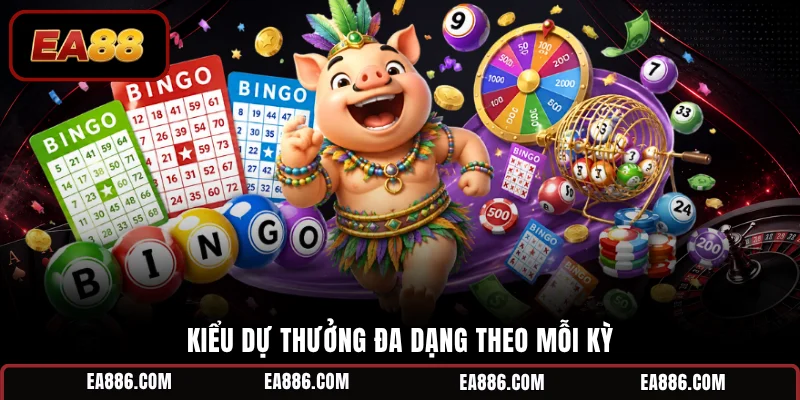 Kiểu dự thưởng đa dạng theo mỗi kỳ