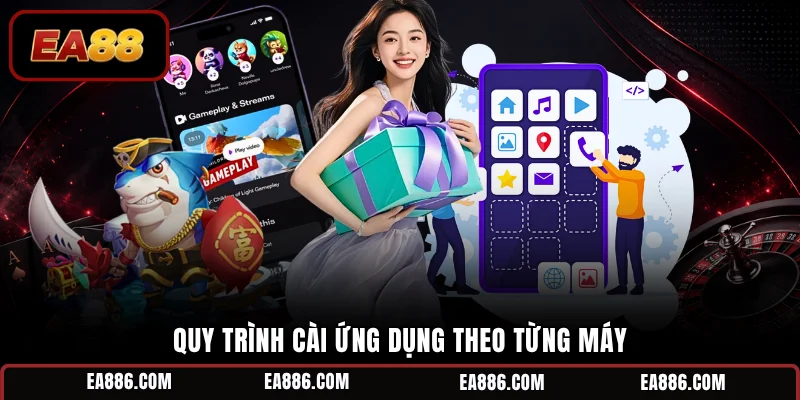 Quy trình cài ứng dụng theo từng máy