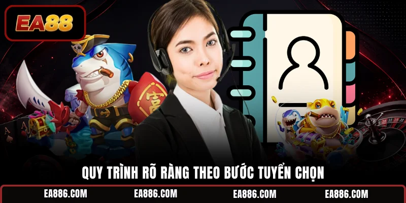Quy trình rõ ràng theo bước tuyển chọn